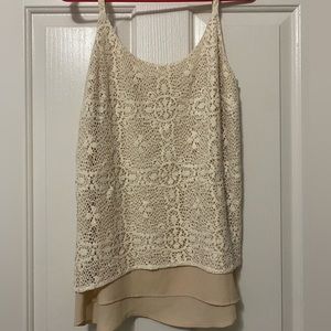 CAbi Crochet Tank. Size small.